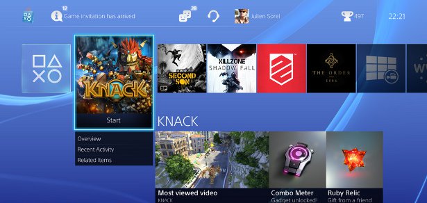 Новые снимки интерфейса Playstation 4