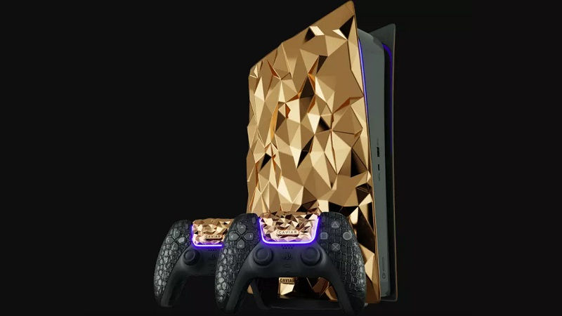 Лимитированная PlayStation 5 с 20 килограммами золота от российской компании Caviar