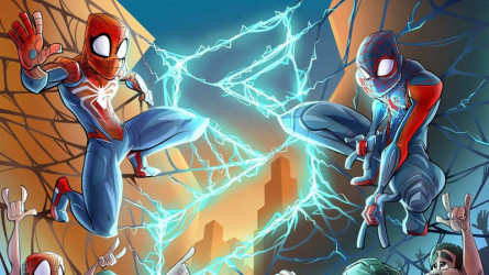 Поздравительные арты к выходу Marvel’s Spider-Man 2 от студий PlayStation
