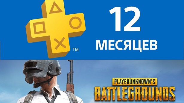 PUBG + PlayStation Plus на 12 месяцев
